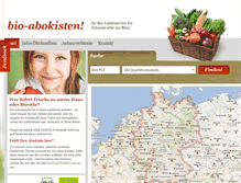 Tablet Screenshot of bio-abokisten.de